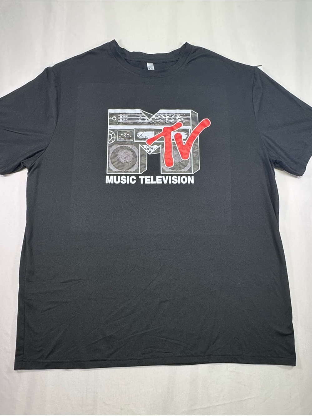 MTV Black Tee with Red MTV Logo